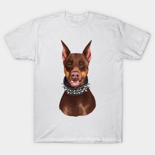 Animal dog bp doberman domestic cute pet T-Shirt